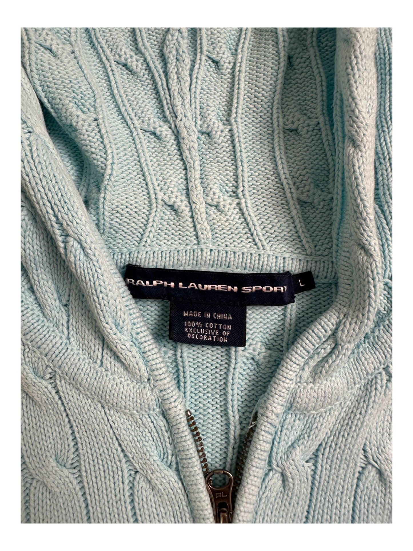 ralph lauren zip pullover women (l)