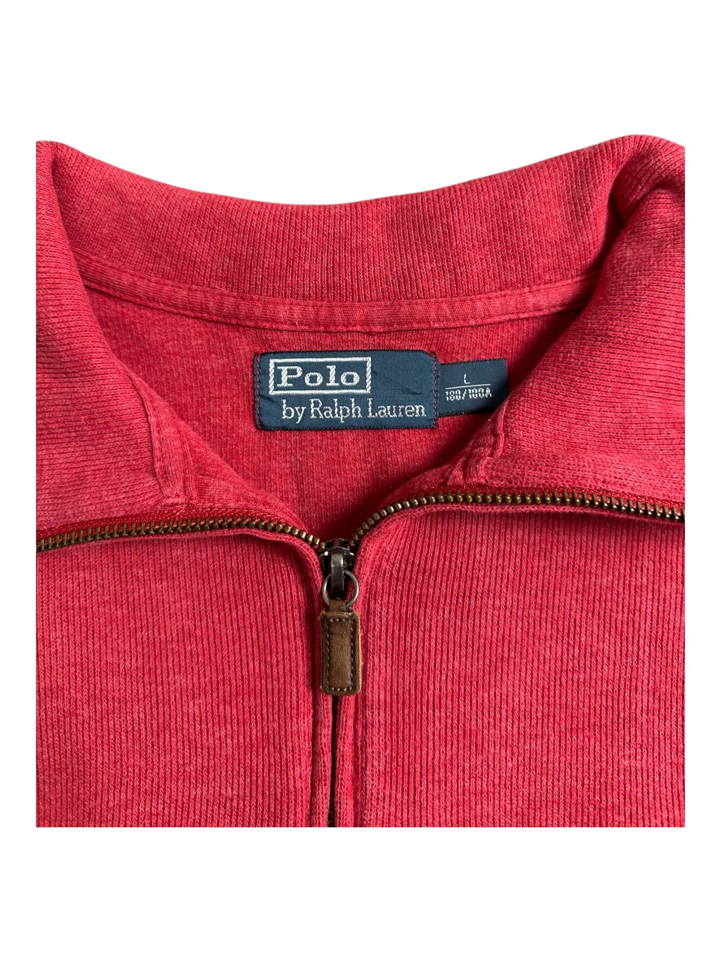 ralph lauren half zip pullover (l)