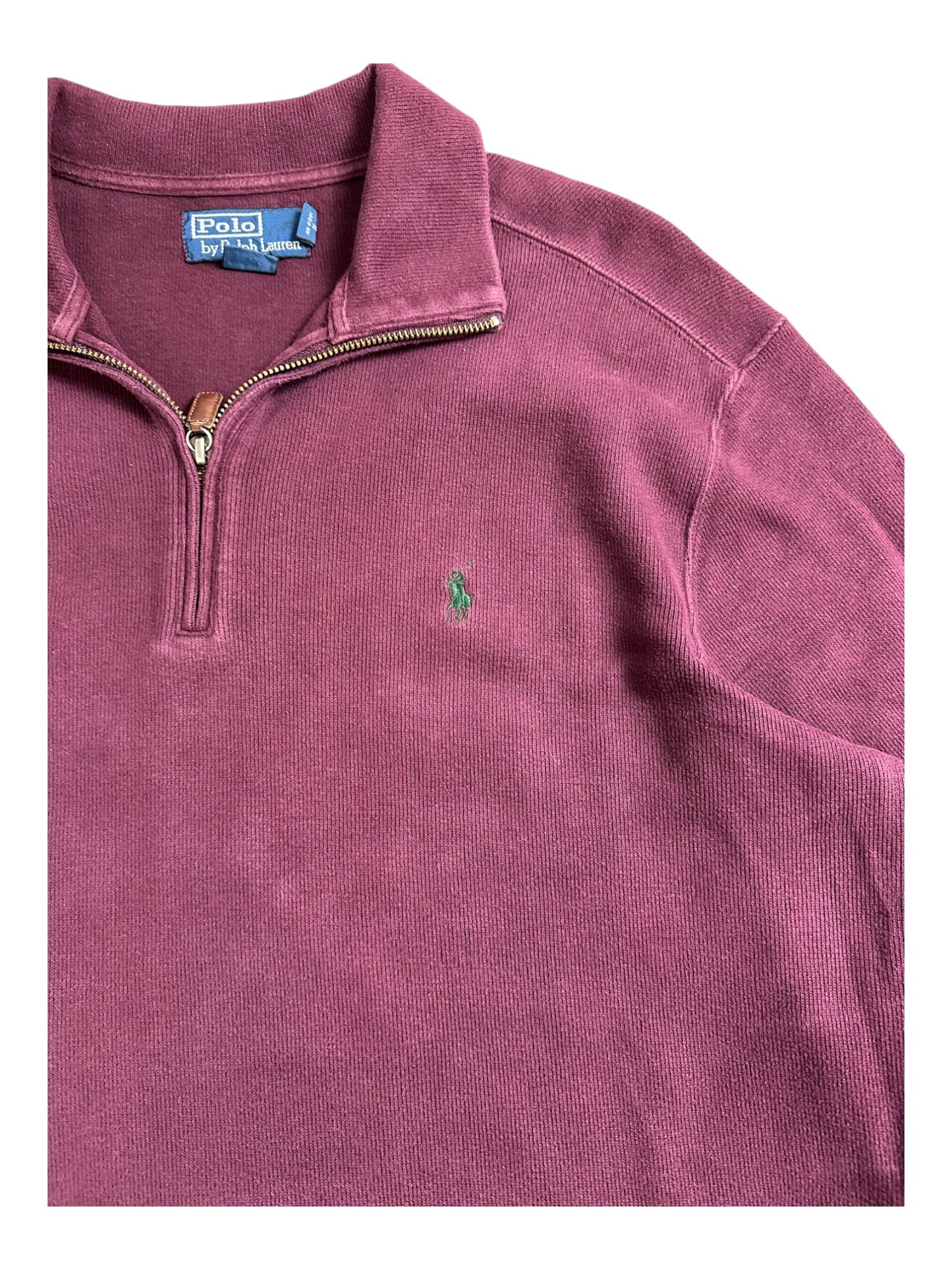 ralph lauren half zip pullover (l)