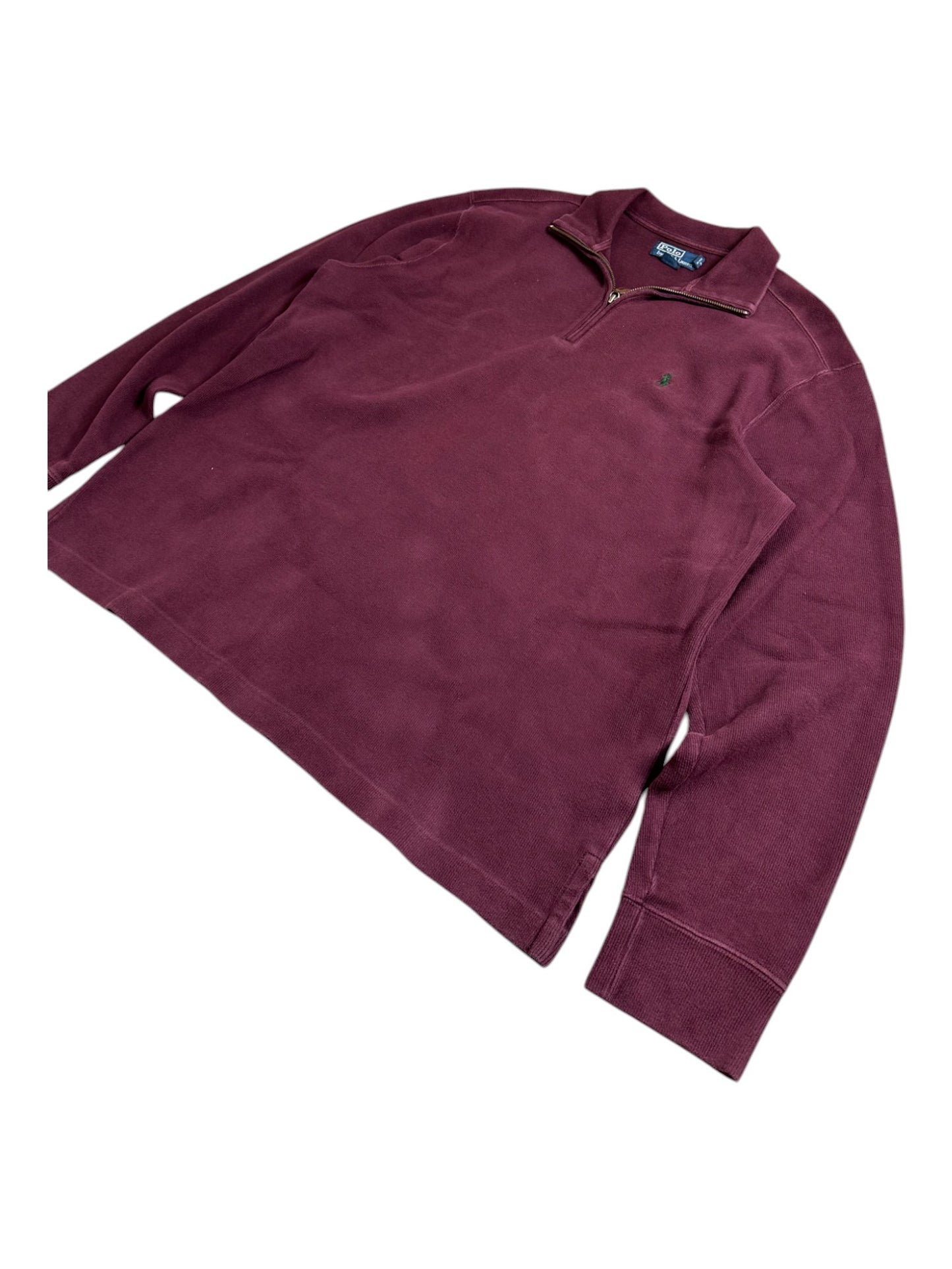 ralph lauren half zip pullover (l)