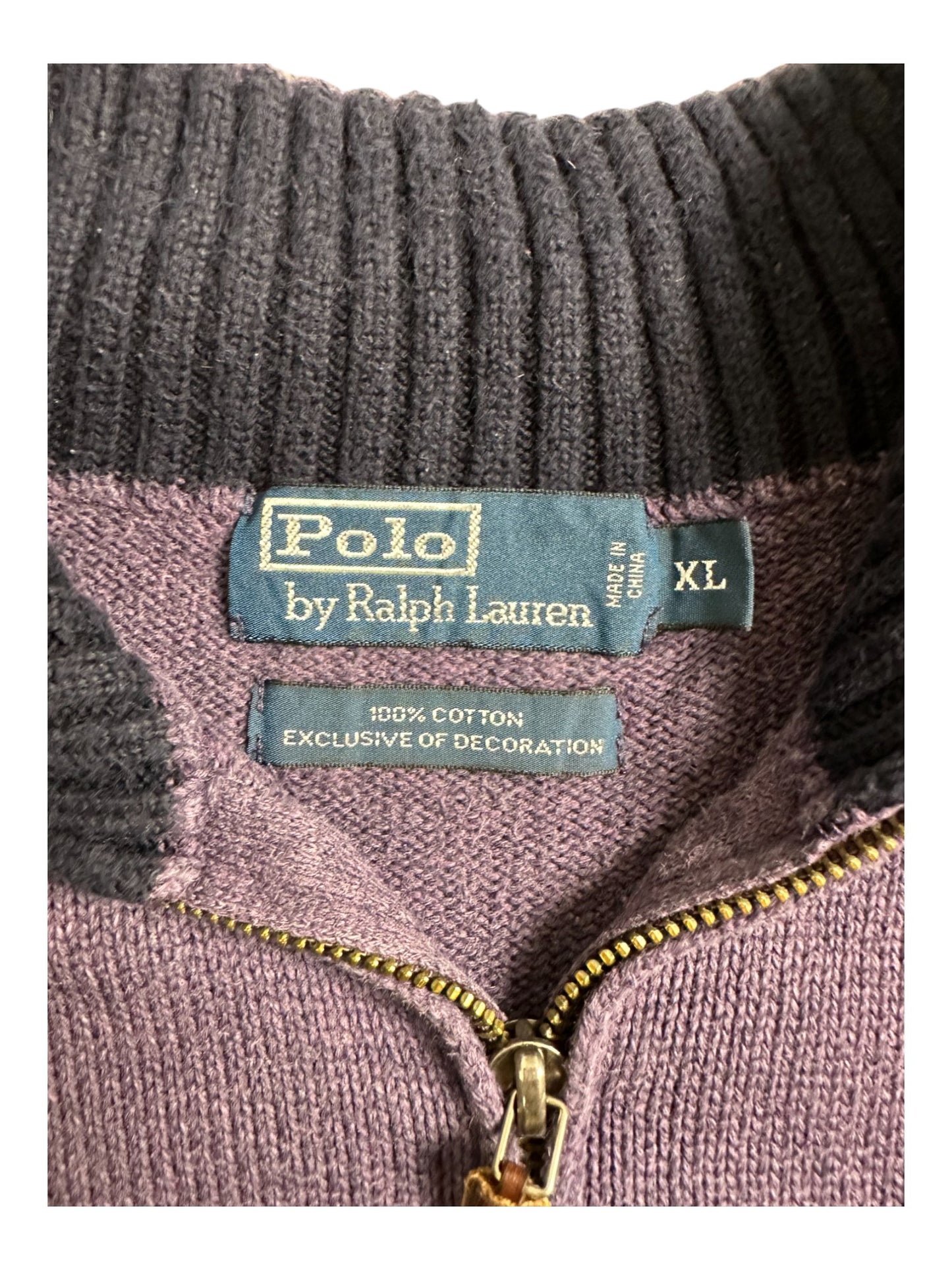 ralph lauren half zip pullover (xl)