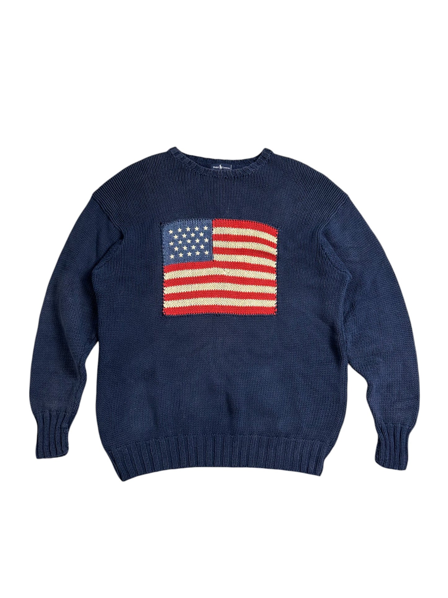 ralph lauren flag pullover (l)