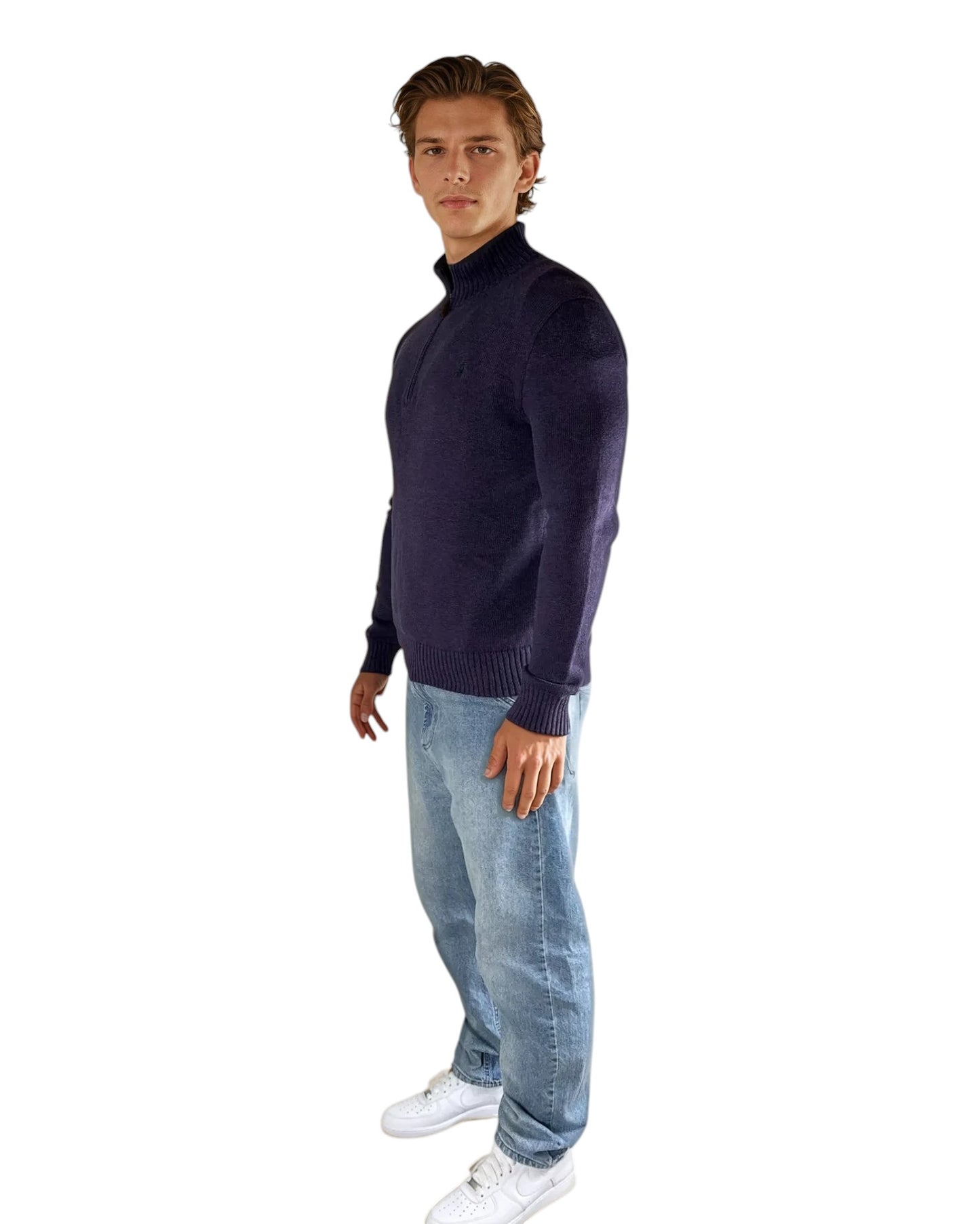 ralph lauren half zip pullover (l)