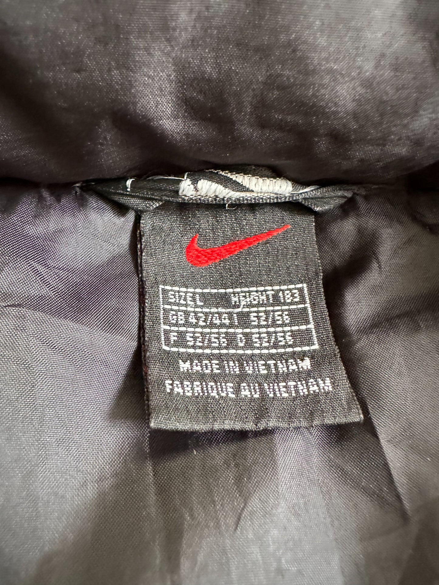 nike puffer jacke (l)