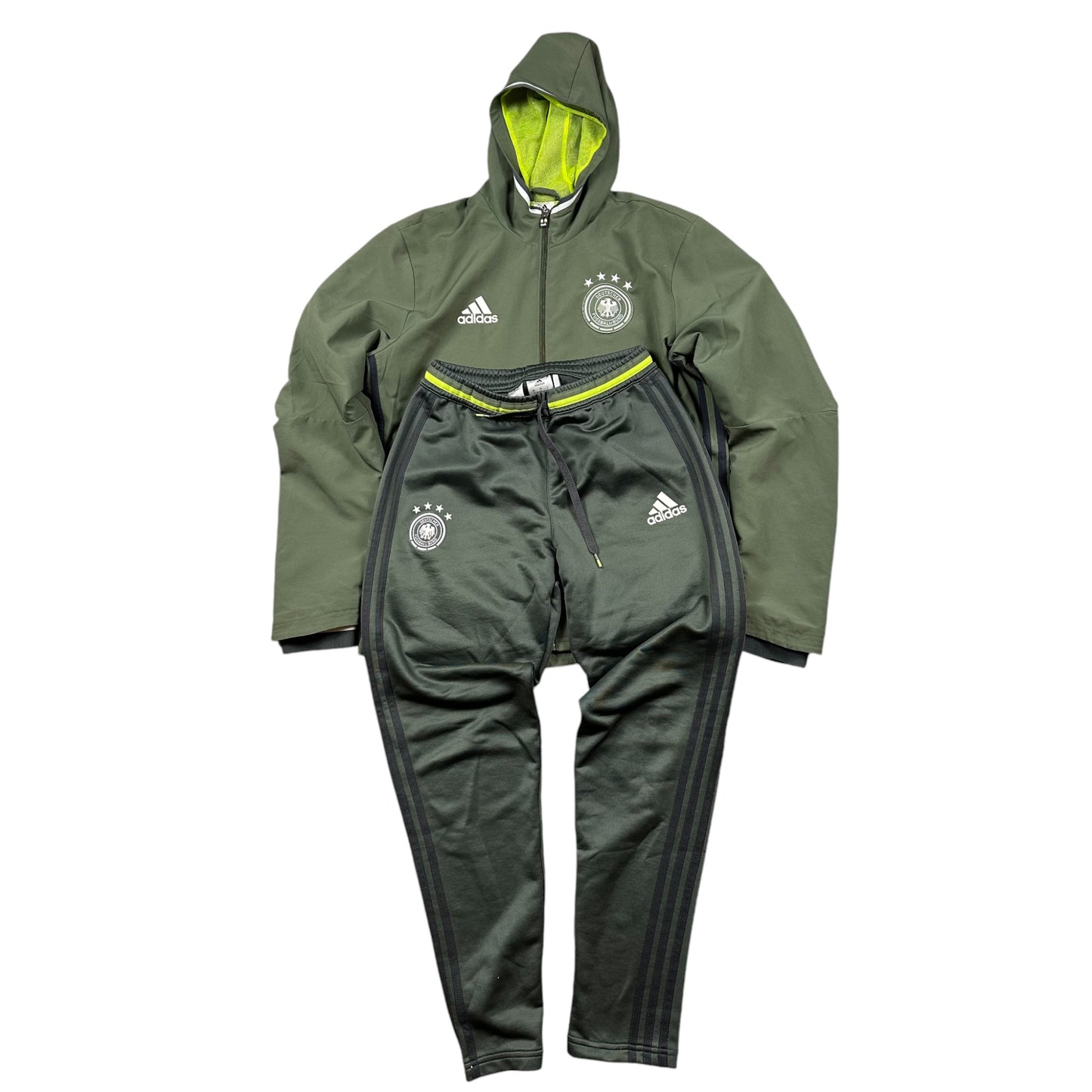 adidas deutschland tracksuit (jacke m - hose s)