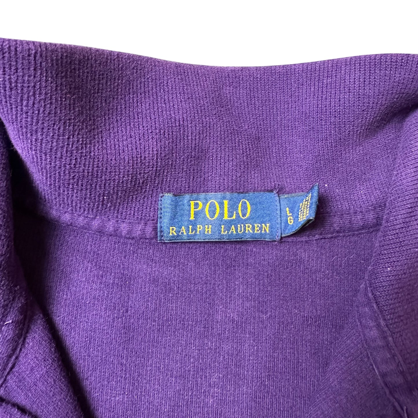 ralph lauren half zip pullover (l)