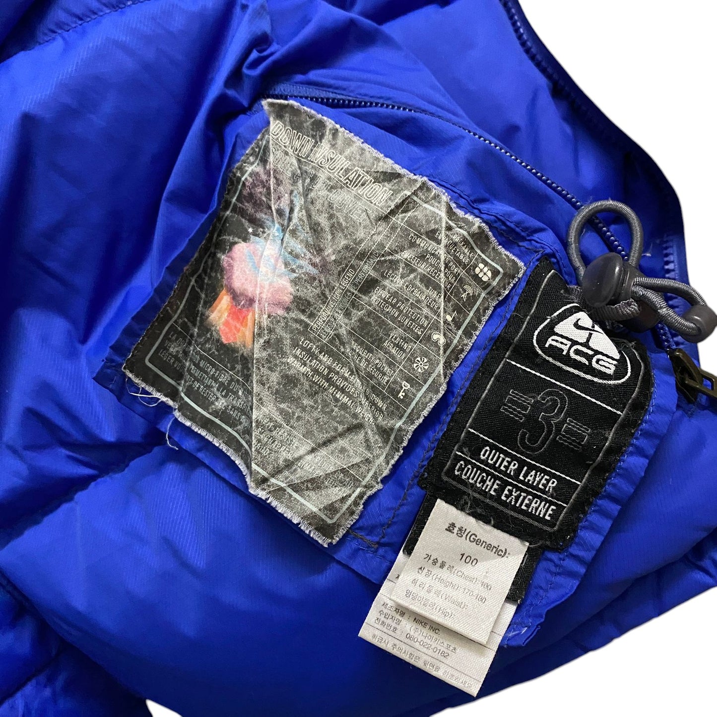 nike puffer jacke (l)