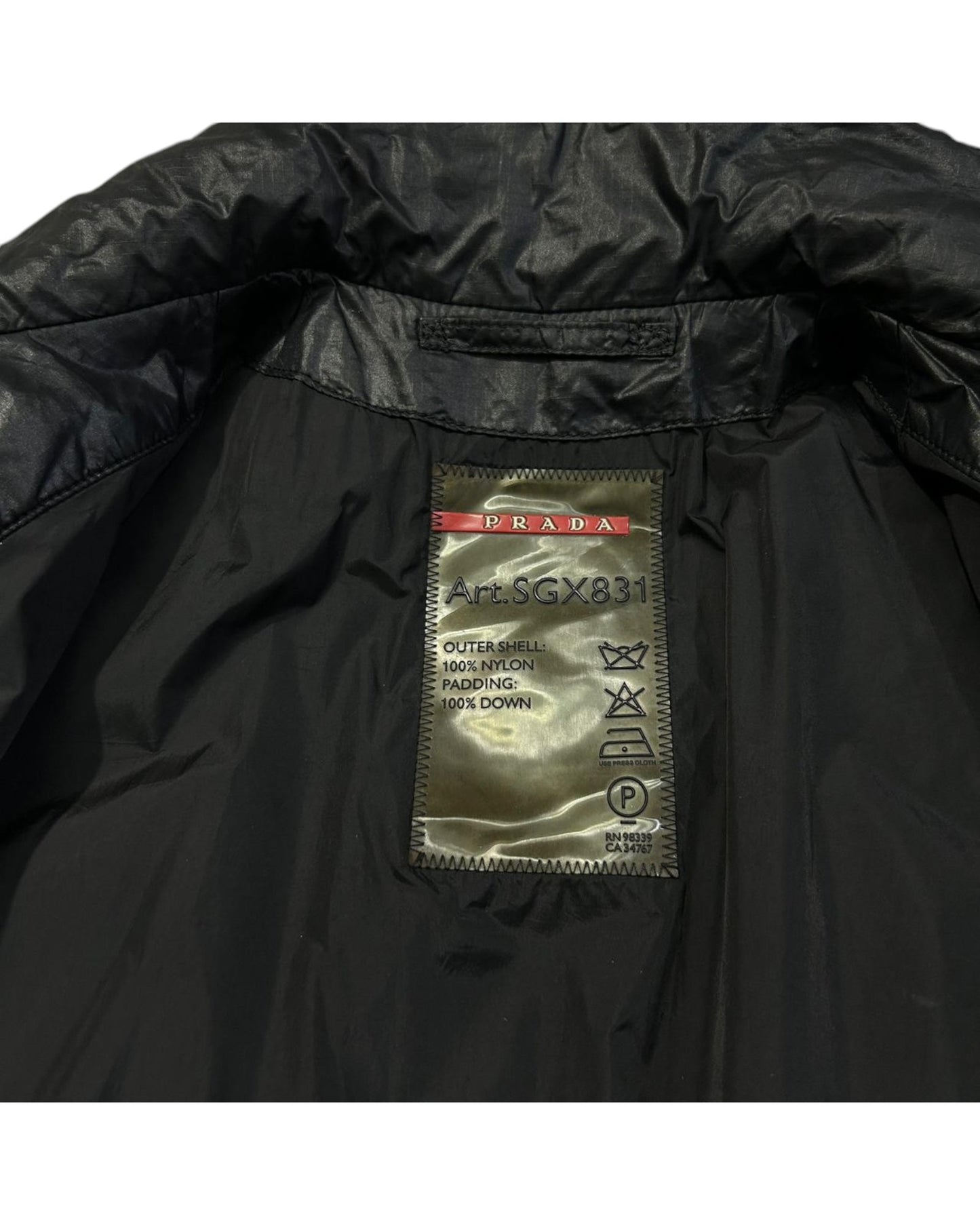 prada puffer jacke (s/m)
