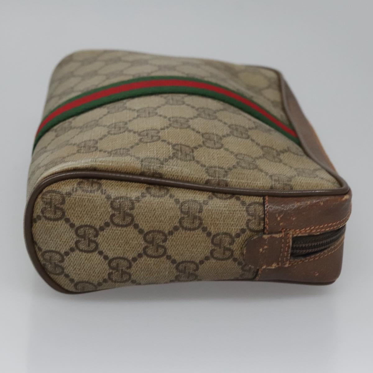 gucci gg supreme web sherry line clutch bag