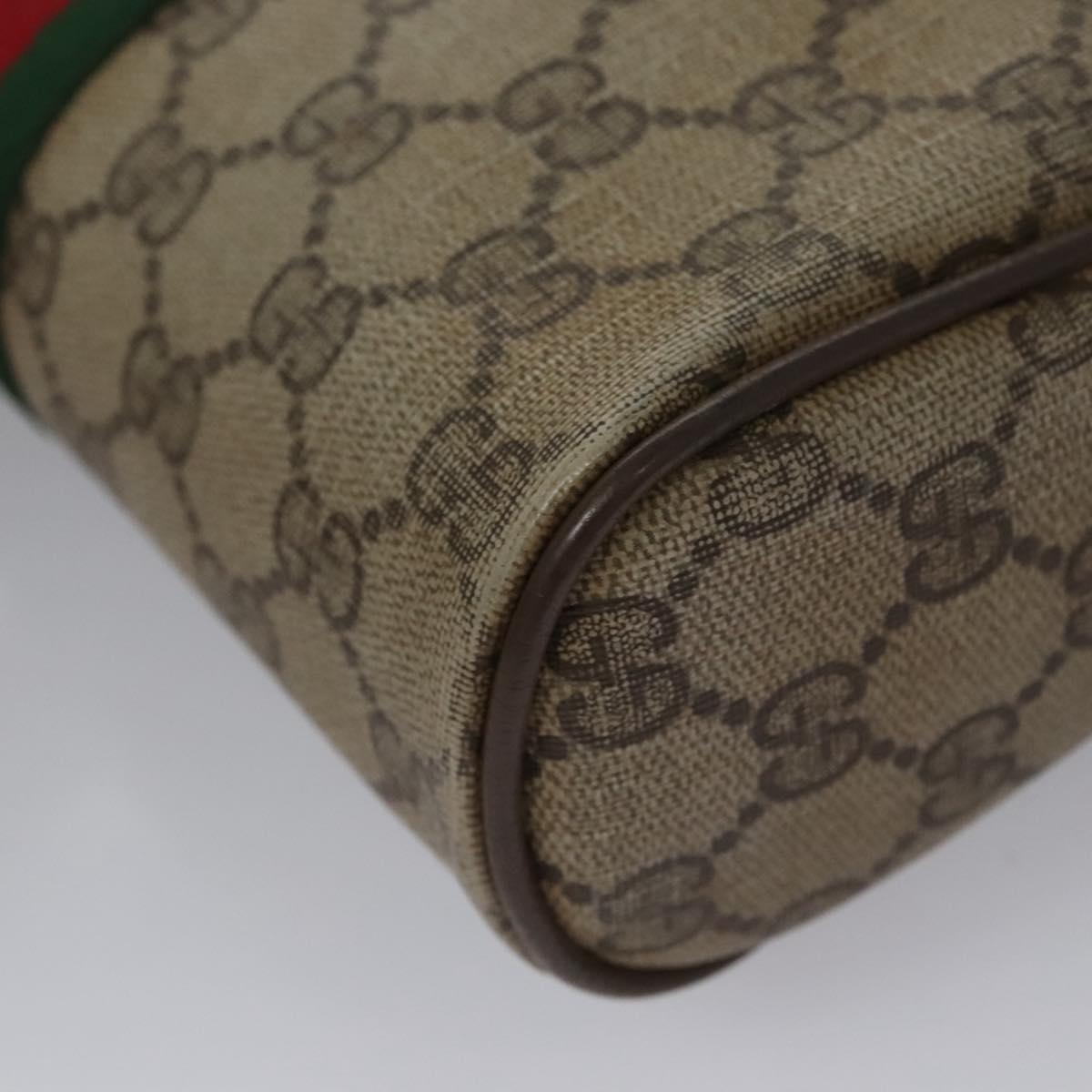 gucci gg supreme web sherry line clutch bag