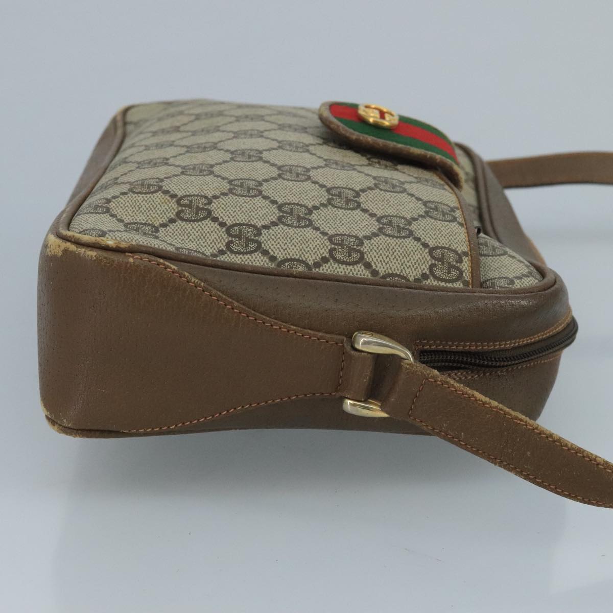gucci gg supreme web sherry line shoulder bag