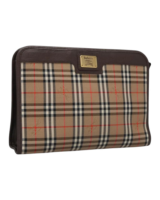 Burberrys Nova Check Clutch Bag