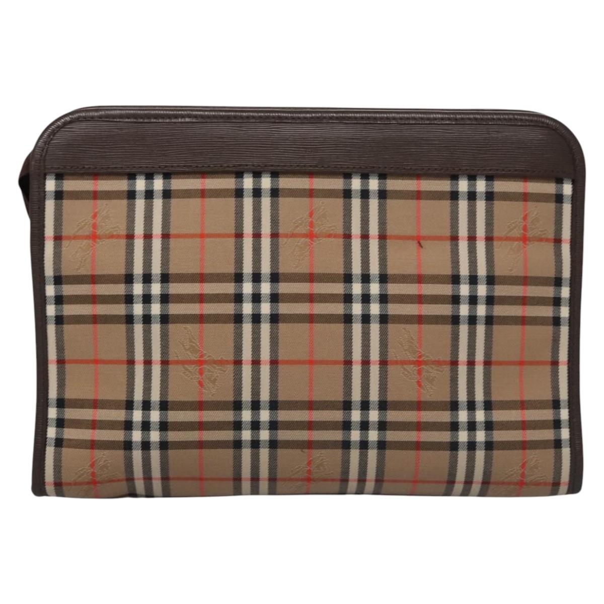 burberrys nova check clutch bag